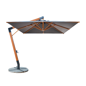 Quitasol cuadrado 3x3m negro